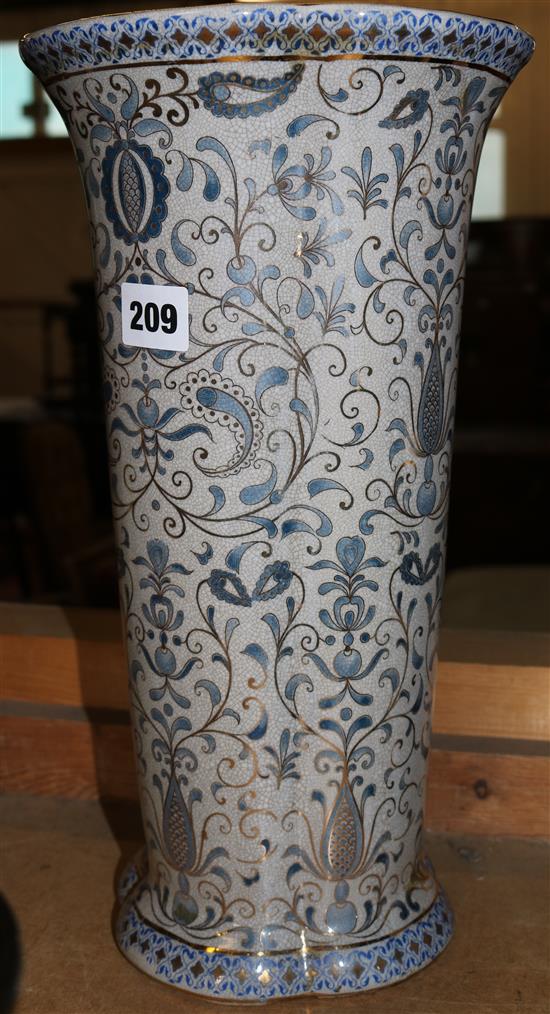 Large gilt decorated vase